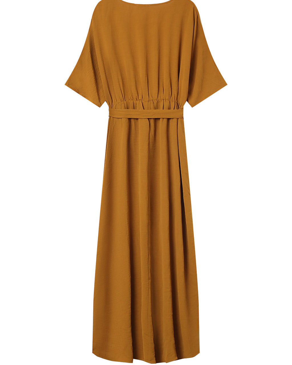Ochre Long Wrap Dress Maud