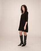 Short Black Babydoll Dress Susana