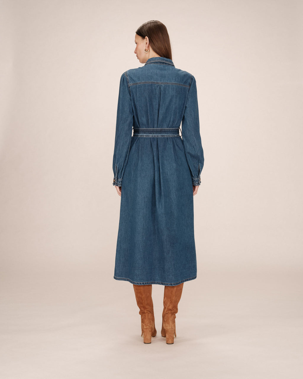 Long Shirt Dress Medium Blue Shanie