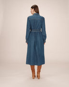 Long Shirt Dress Medium Blue Shanie