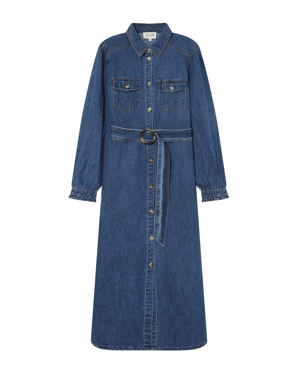 Long Shirt Dress Medium Blue Shanie