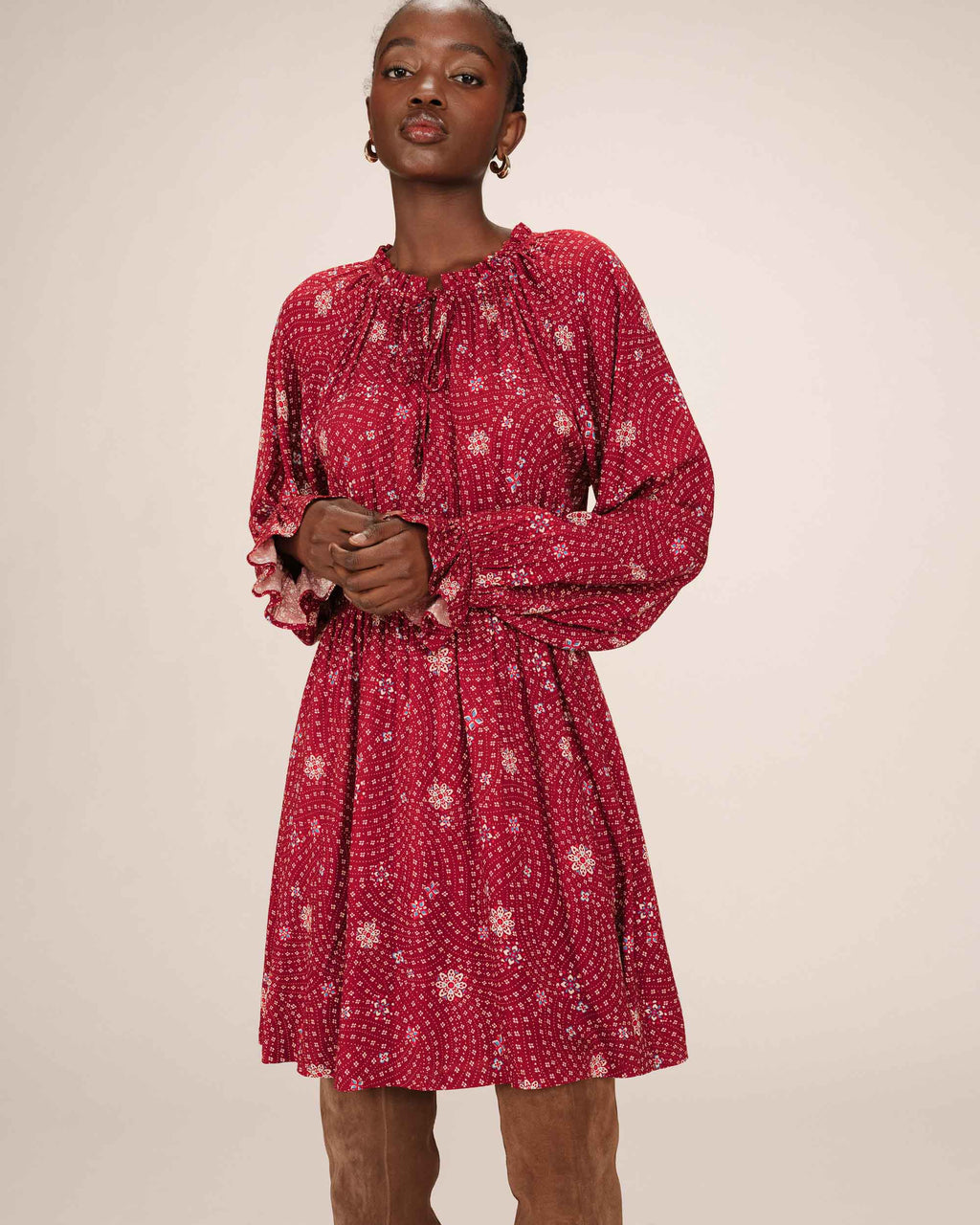 Vestido Corto Terracota Sentimentale