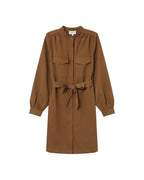 Serbia Short Khaki Shirt Dress
