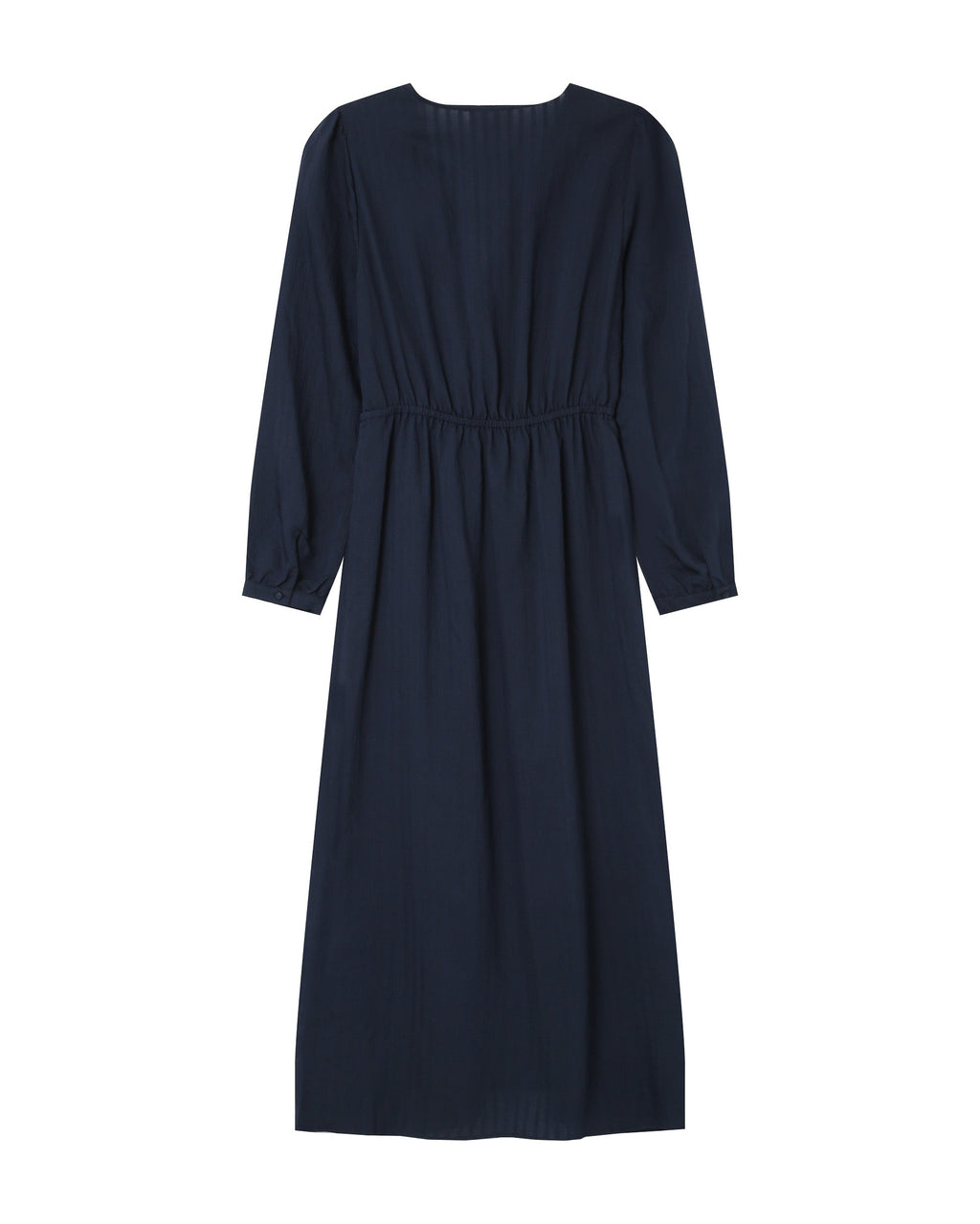 Long Dress V-Neckline Navy Shirley