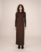 Chocolate Long Dress Sorina