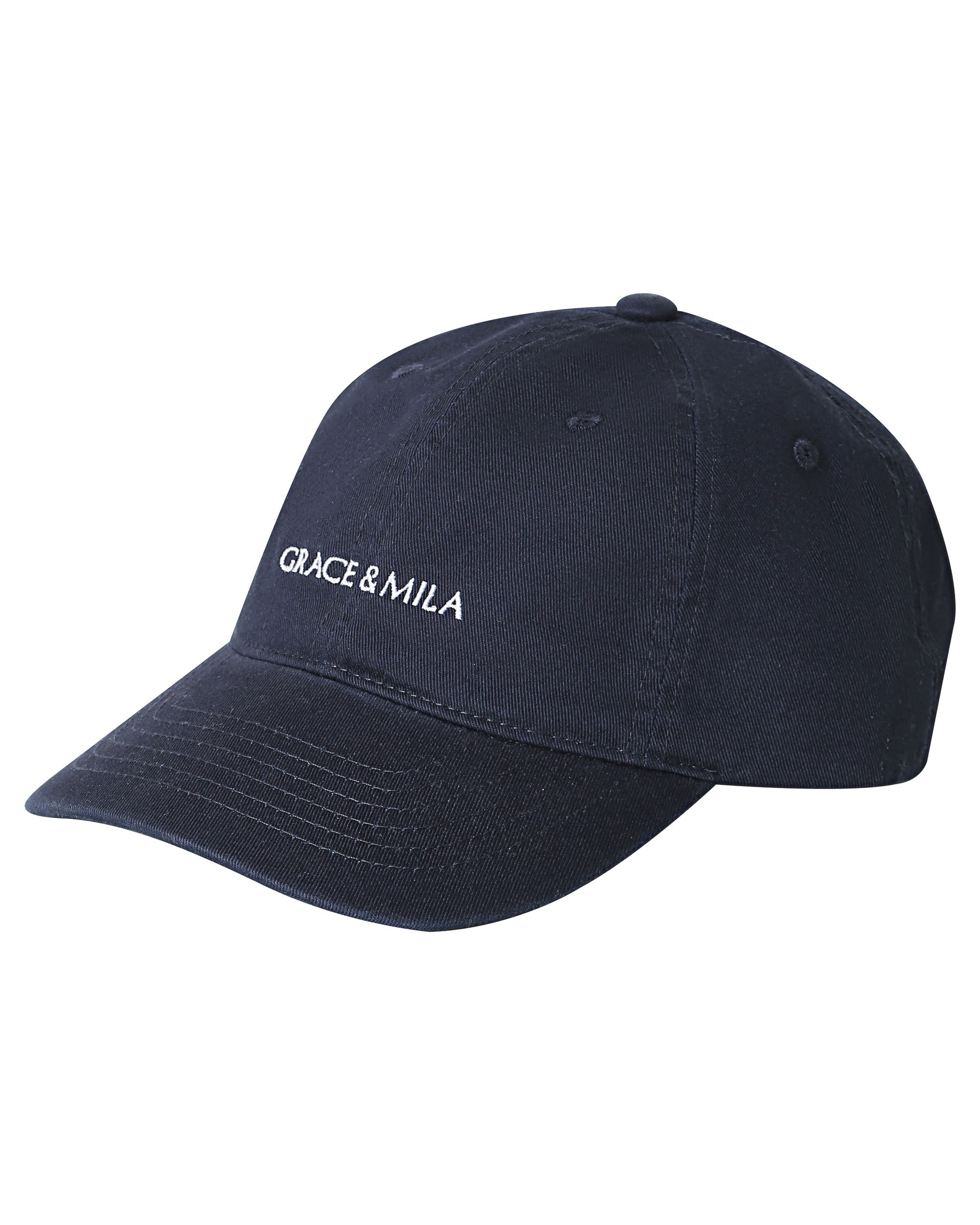 Navy Logo Cap Slimane