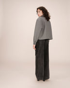 Veste Boxy Gris Novembre