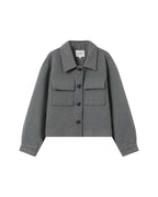 Veste Boxy Gris Novembre