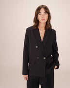 Blazer Cruzado Recto Marino Sureau