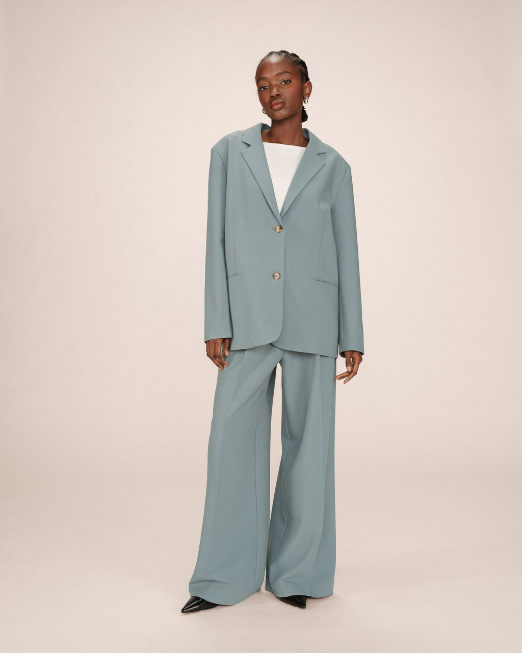 Blazer Ancho Recto Salvia Strong