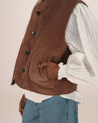 Chocolate Quilted Jacket Seth