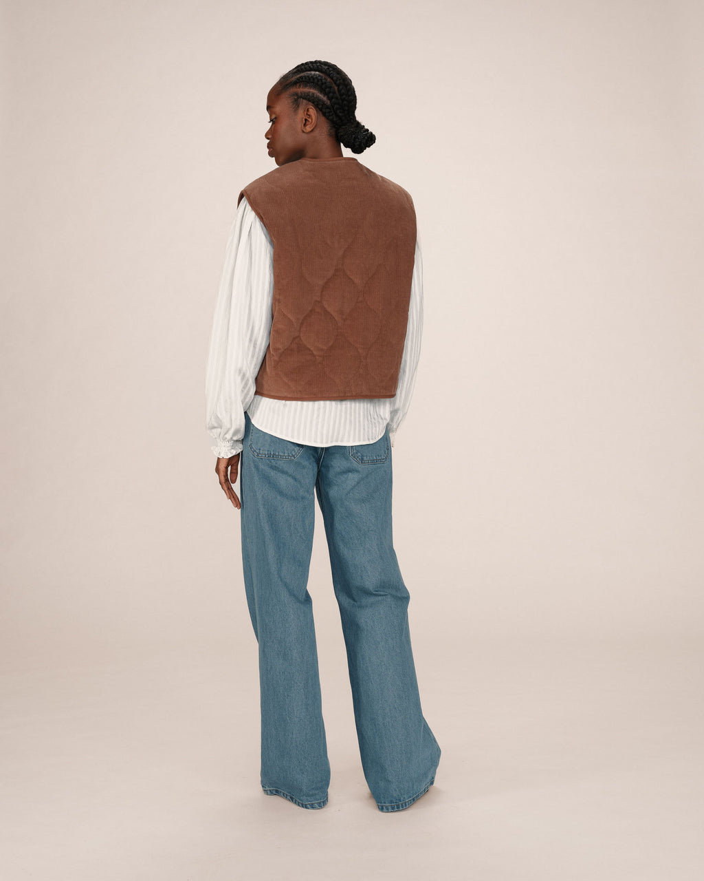 Chocolate Quilted Jacket Seth