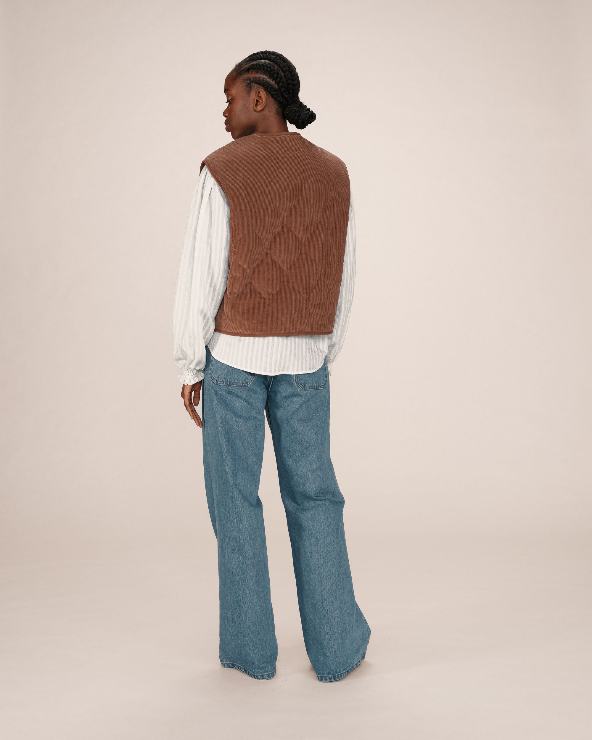 Chocolate Quilted Jacket Seth