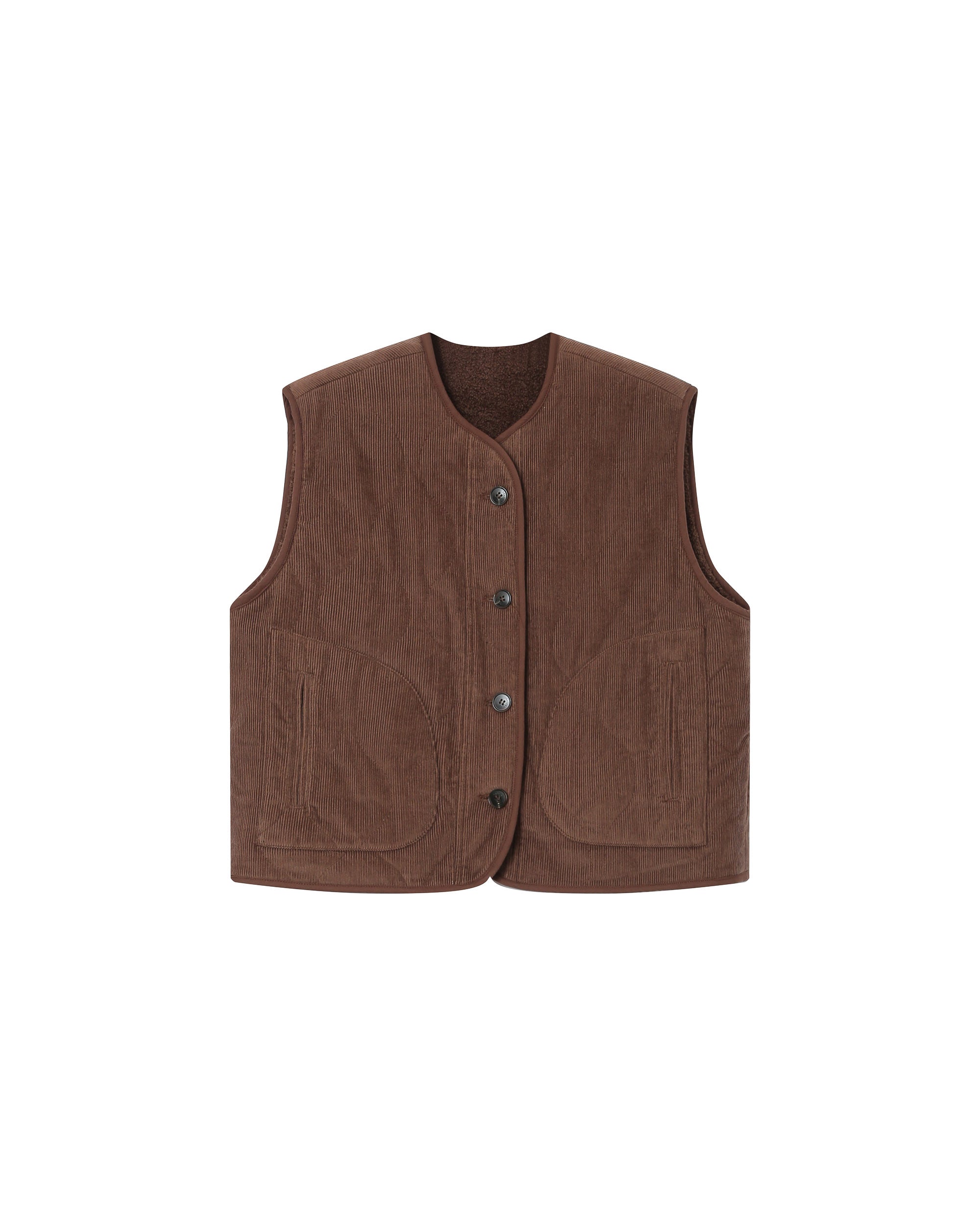 Chocolate Quilted Jacket Seth