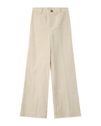 Wide-Leg Ecru Trousers Samba