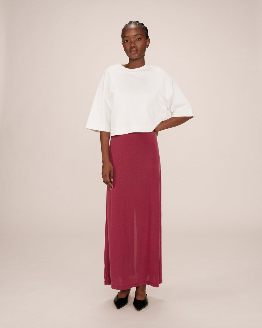 Sama Bordeaux Skirt