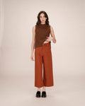 Straight 7/8 Camel Trousers Sole