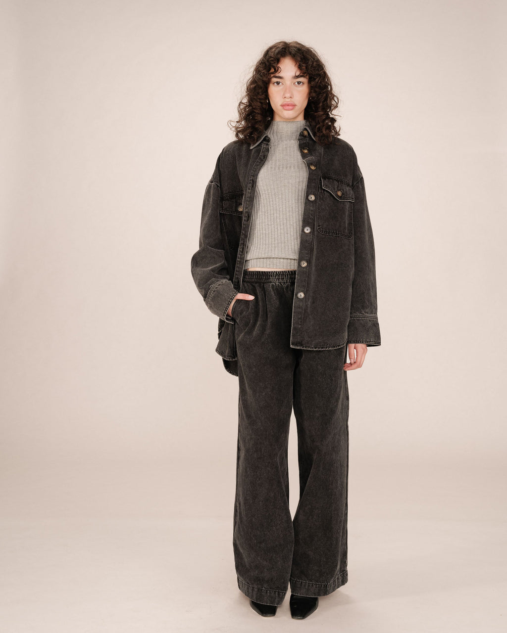 Baggy Jeans Black Washed Sacha
