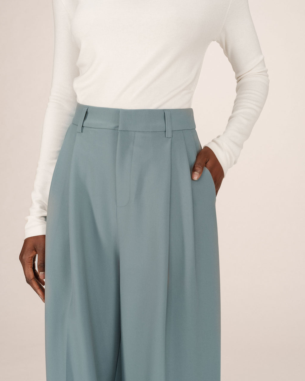 Tailored Trousers Sage Story