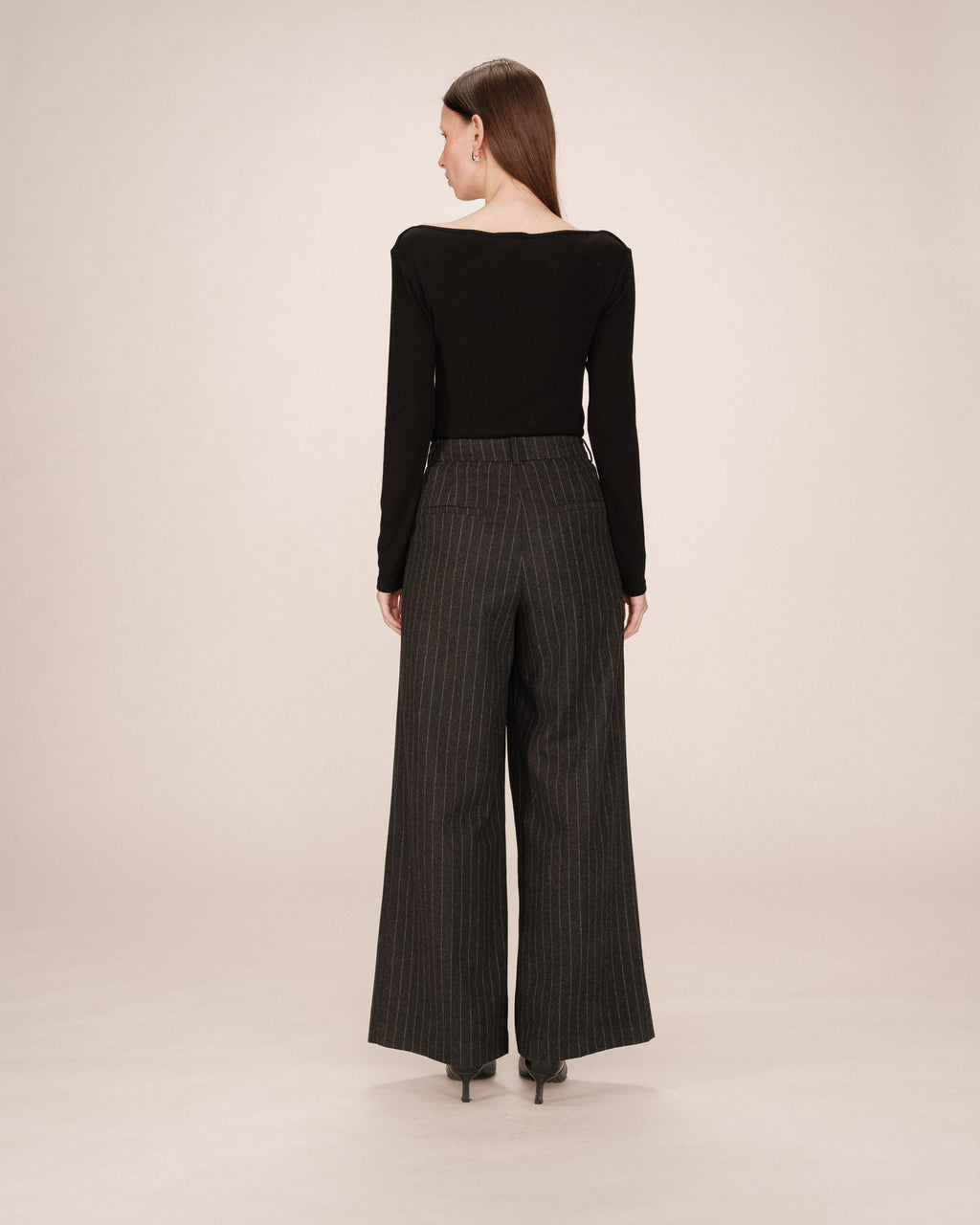 Pantalón de Sastre Rayas Carbón Senna