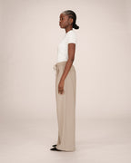 Striped Trousers Greige Stay