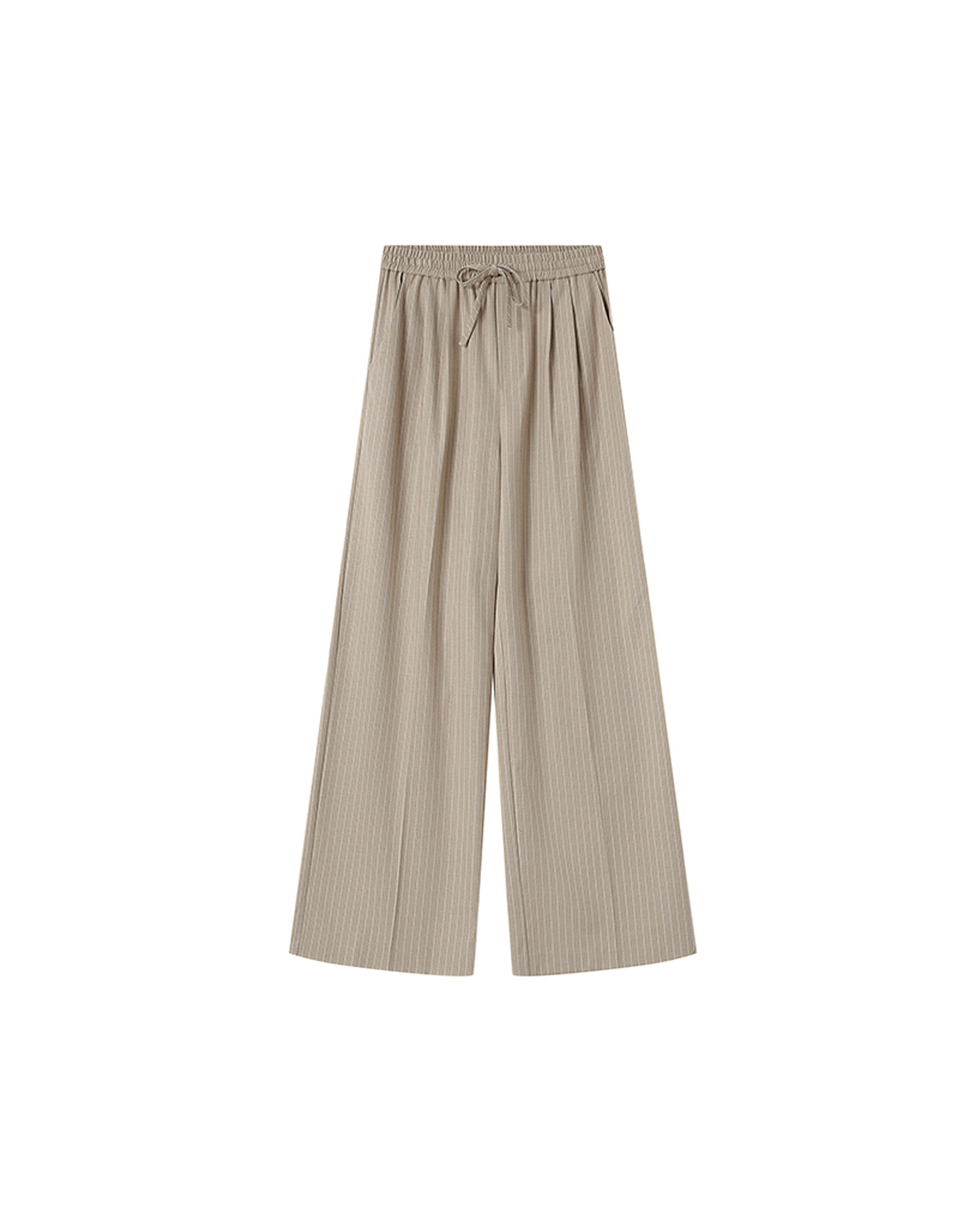Striped Trousers Greige Stay