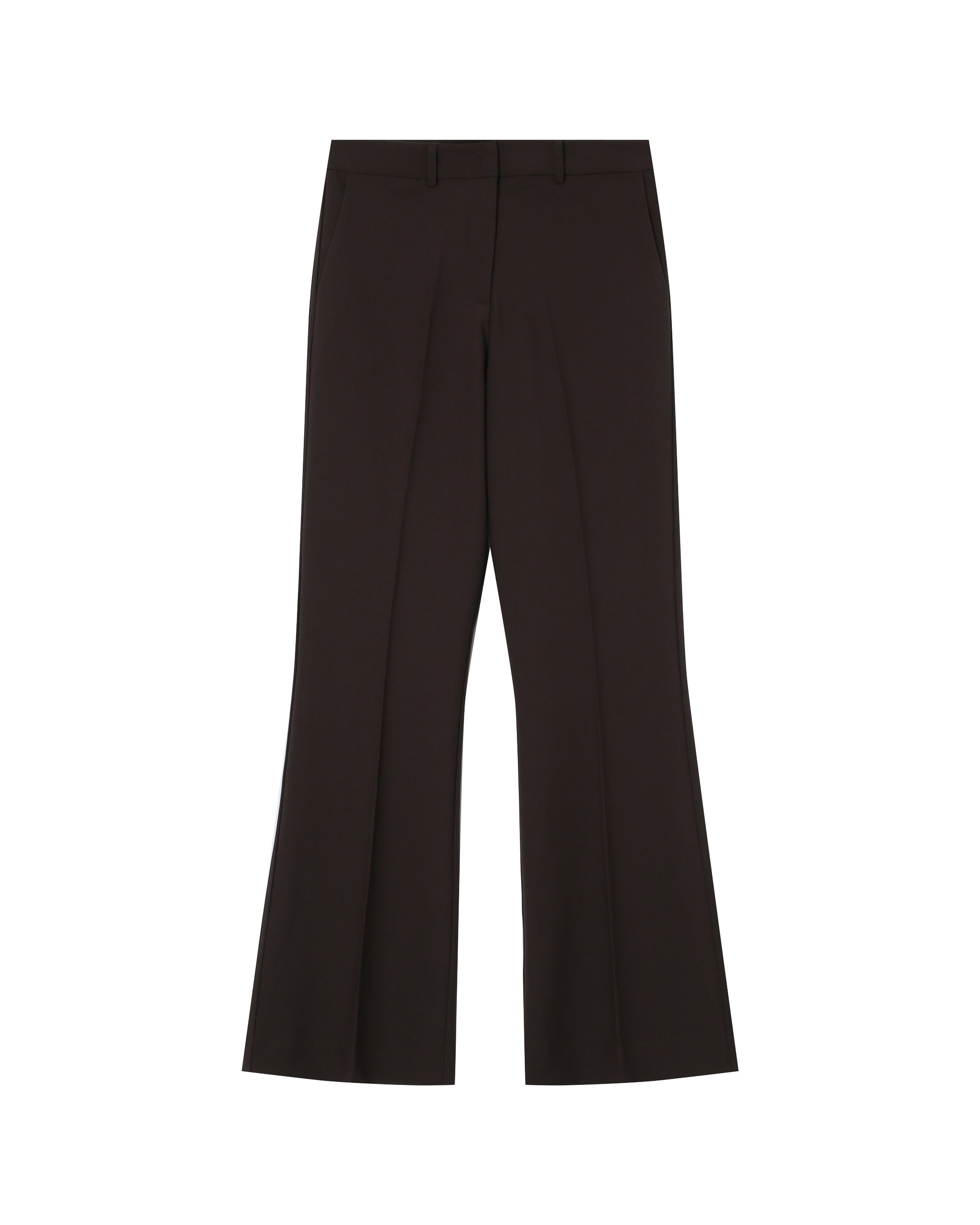 Chocolate Flared Tailored Trousers Singer
