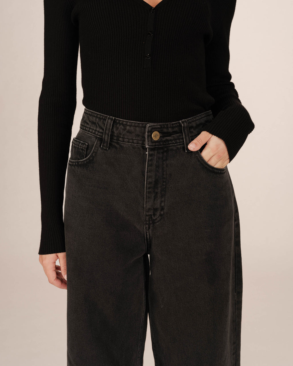 7/8 Jeans Black Washed Jonas