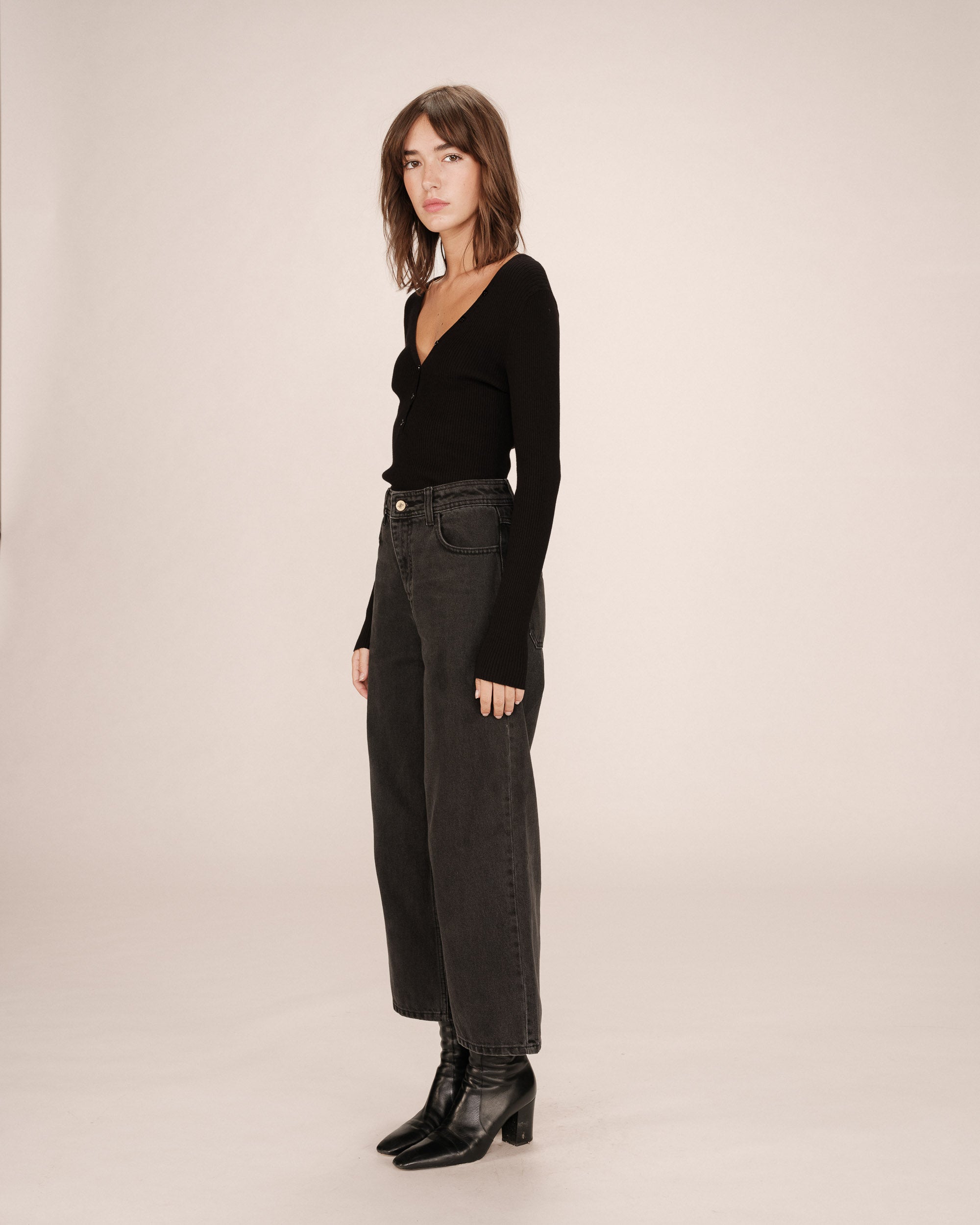 7/8 Jeans Black Washed Jonas