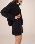 Fitted Navy Skirt Shae