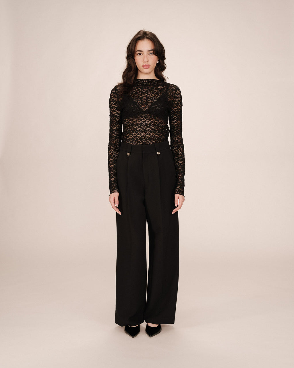 Tailored Trousers Black Septime