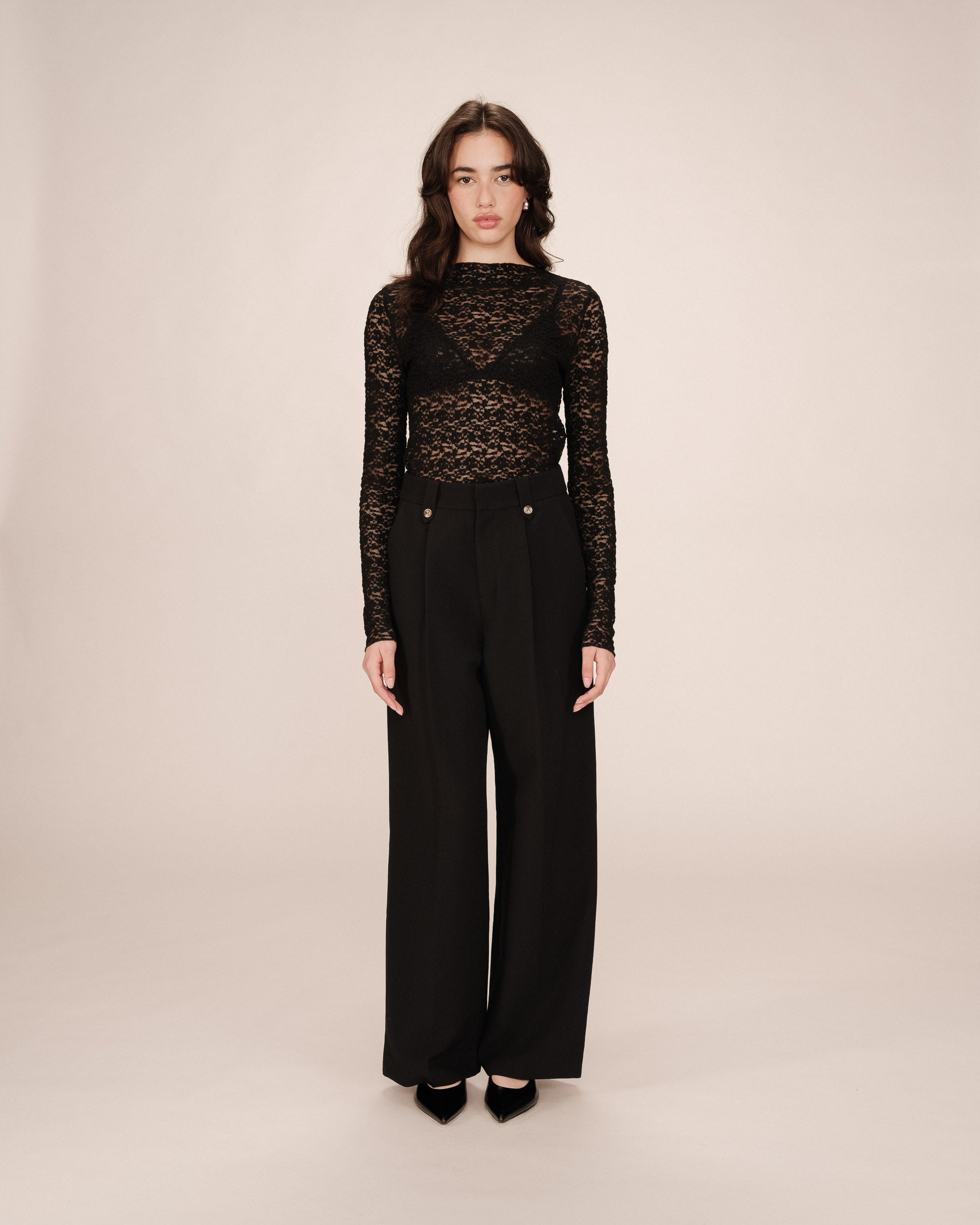Tailored Trousers Black Septime