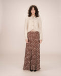 Printed Long Skirt Chocolate Sibella