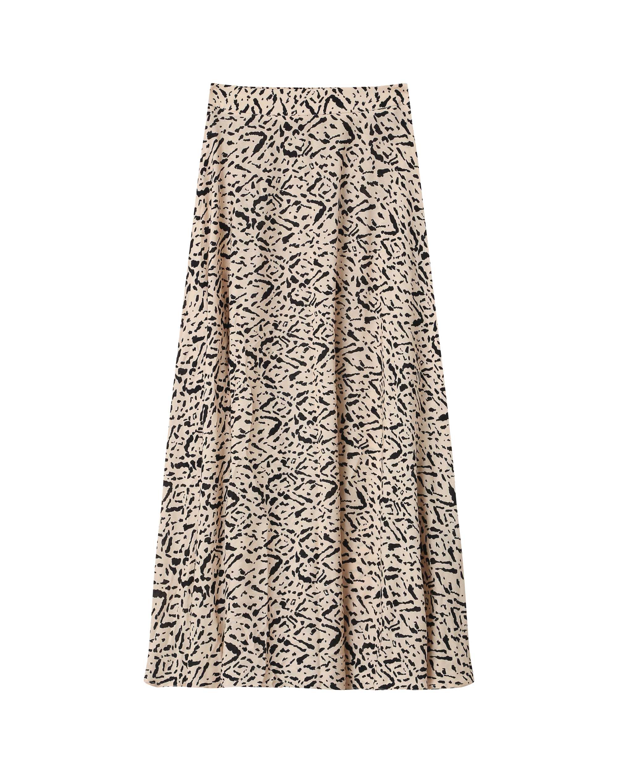 Falda Larga Estampada Vainilla Sibella