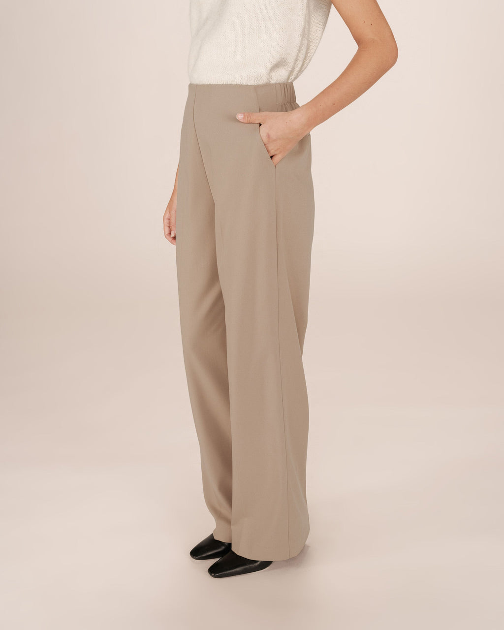 Greige Tailored Trousers Stewart