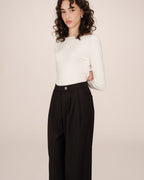 Black Strokes Suit Trousers