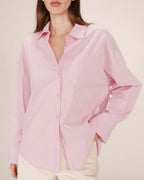 Camisa de Rayas Cristal Rosa Storm