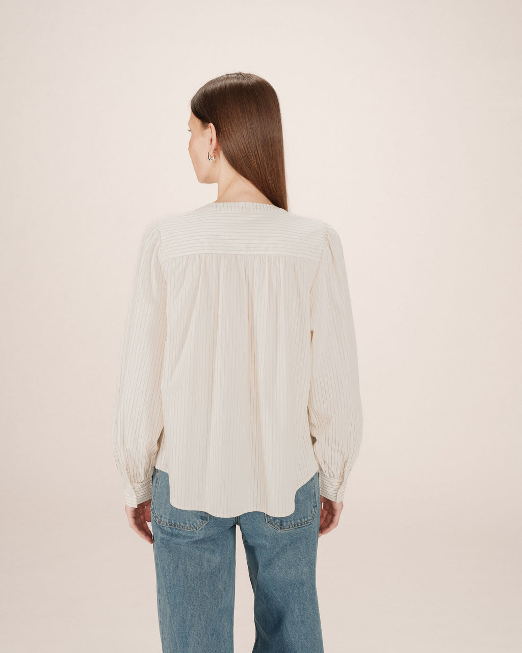 Chemise Rayee Ecru Sissi