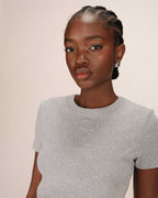 Grey Round Neck T-Shirt Sure