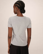Grey Round Neck T-Shirt Sure