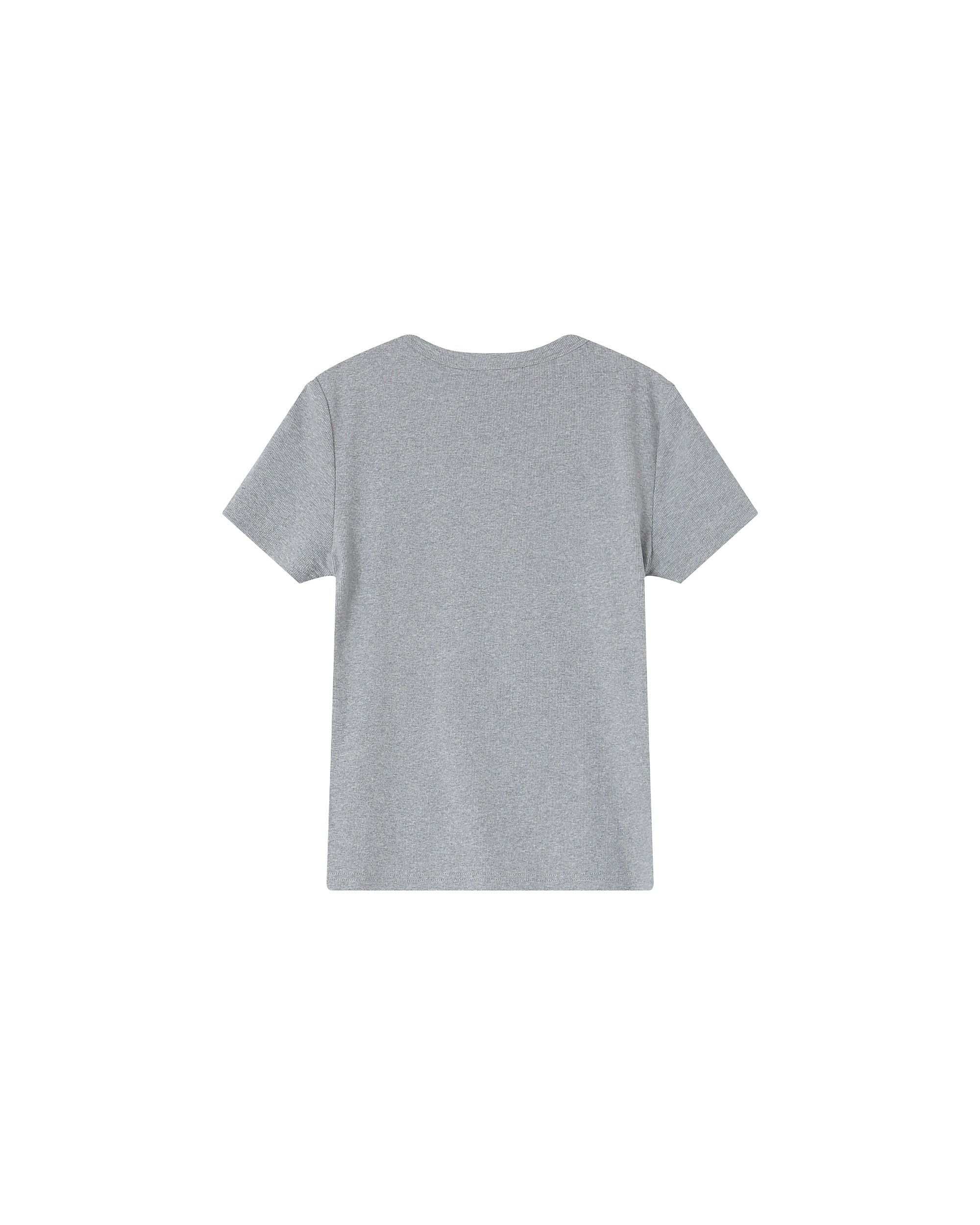 Grey Round Neck T-Shirt Sure