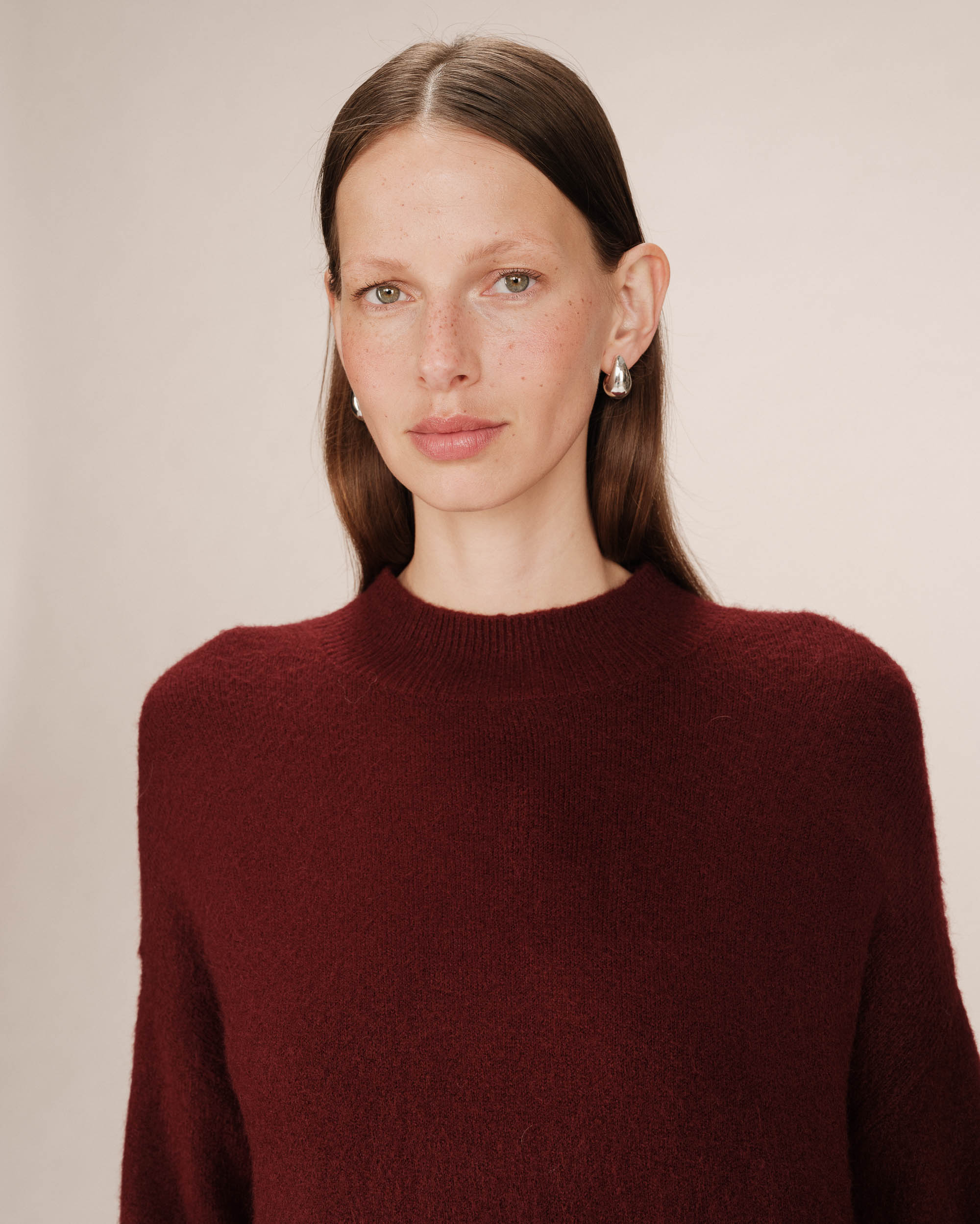 High-Neck Jumper Bordeaux Salty