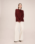 High-Neck Jumper Bordeaux Salty
