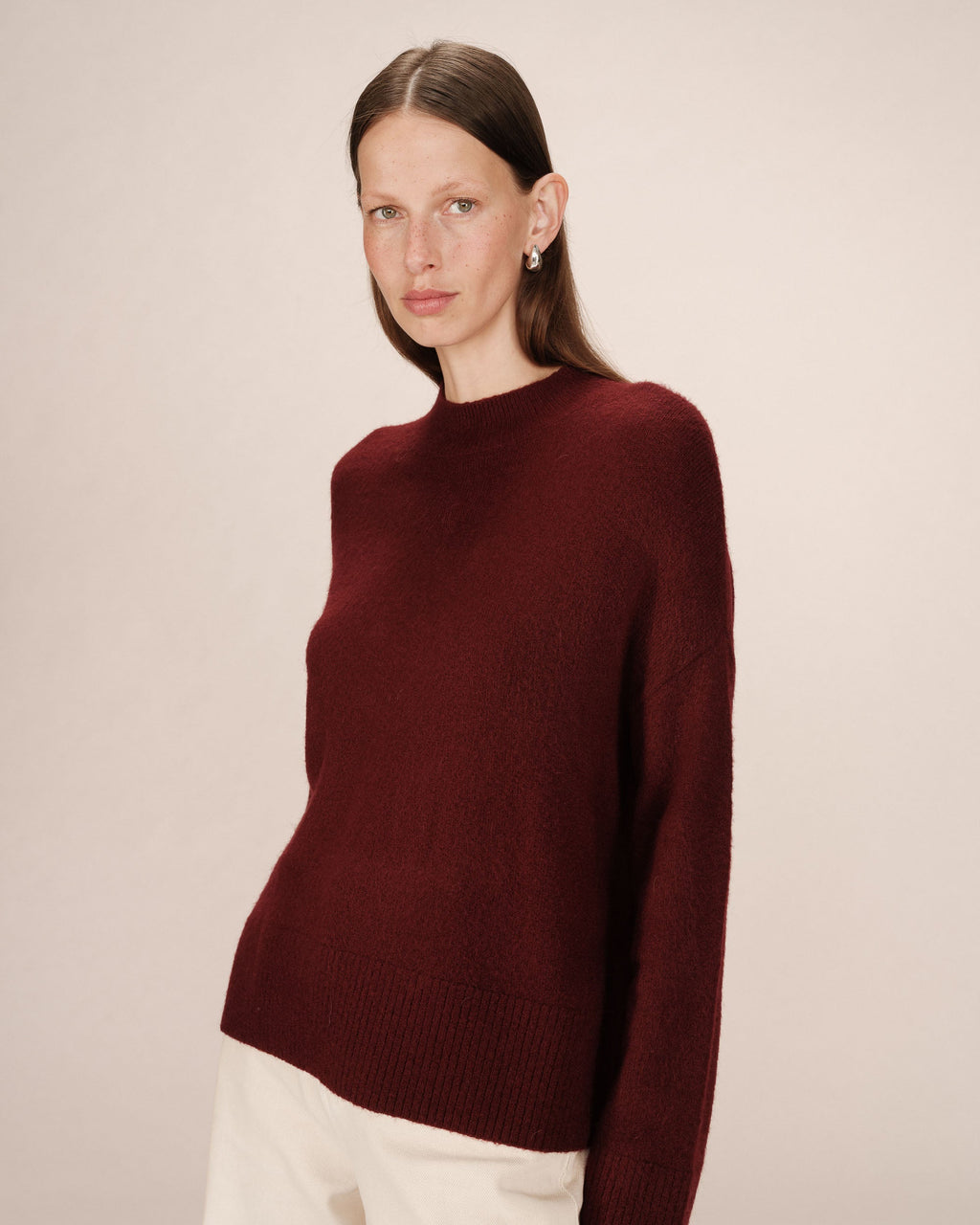 High-Neck Jumper Bordeaux Salty