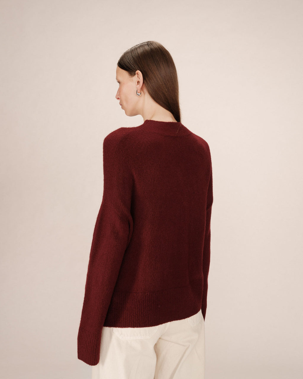 High-Neck Jumper Bordeaux Salty