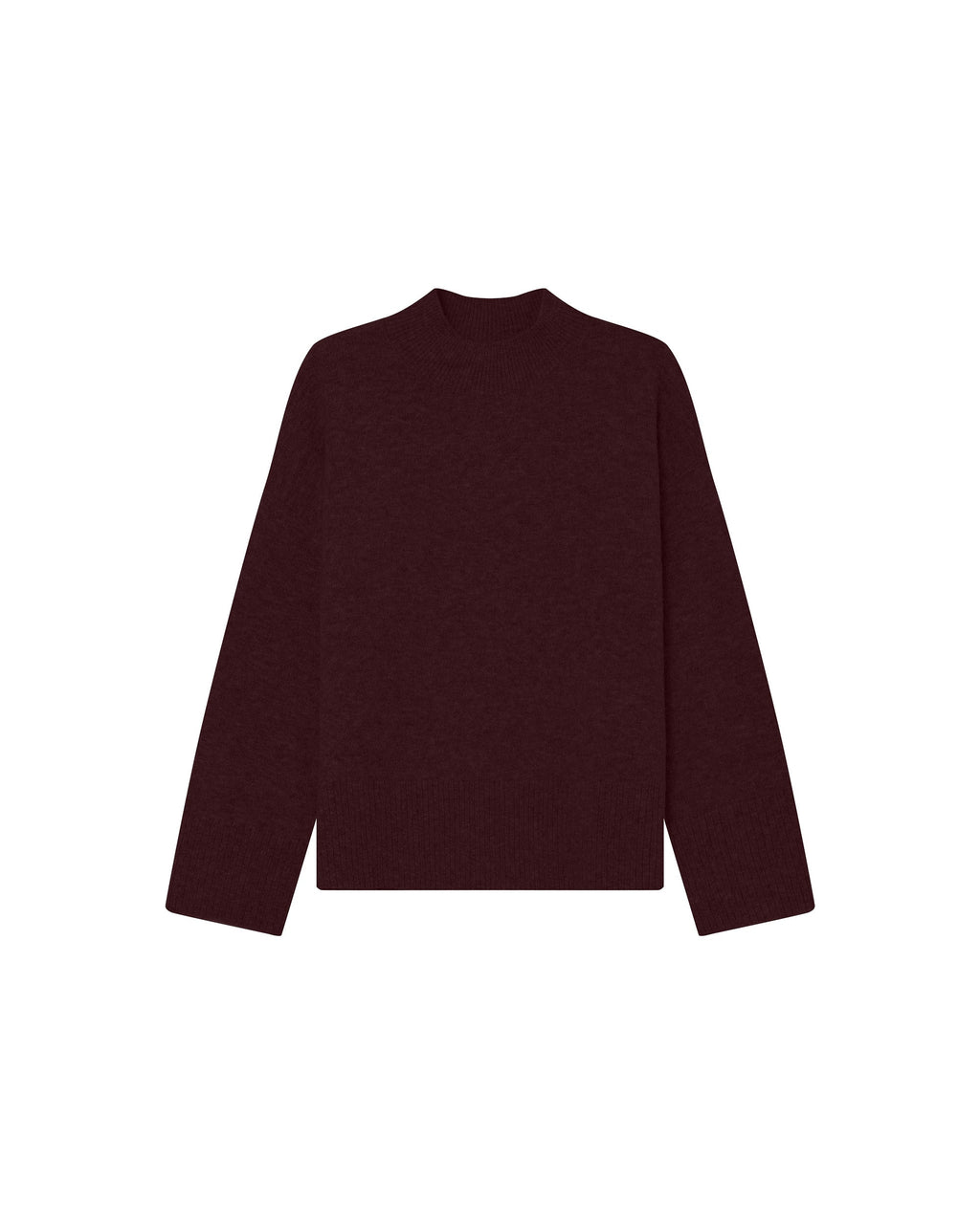 High-Neck Jumper Bordeaux Salty