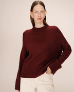 High-Neck Jumper Bordeaux Salty