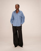 Striped Shirt Fossil Blue Sorbet