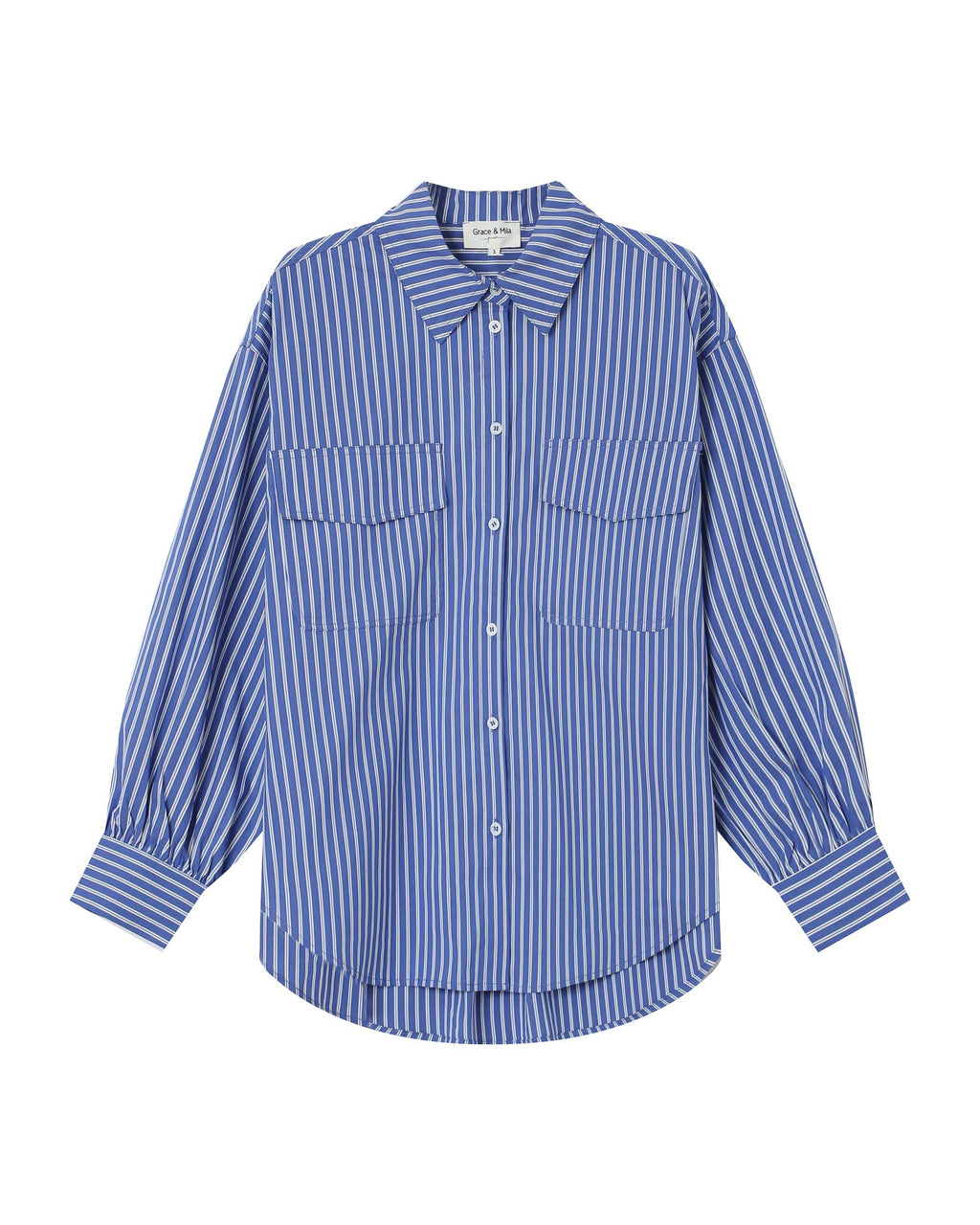 Striped Shirt Fossil Blue Sorbet