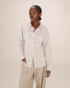 Camisa De Rayas Greige Sorbet